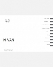 HONDA N-VAN 2024-2025 OWNERS MANUAL IN ENGLISH
